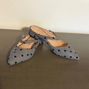 Kate Spade Black Polka Dot Mules